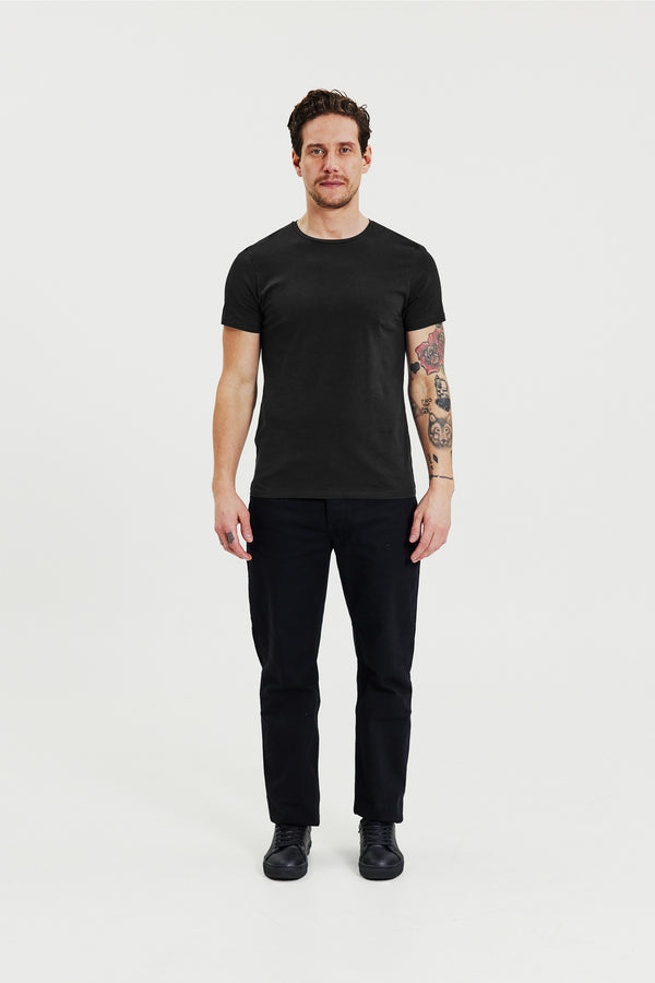 Crew-Neck Slim Black