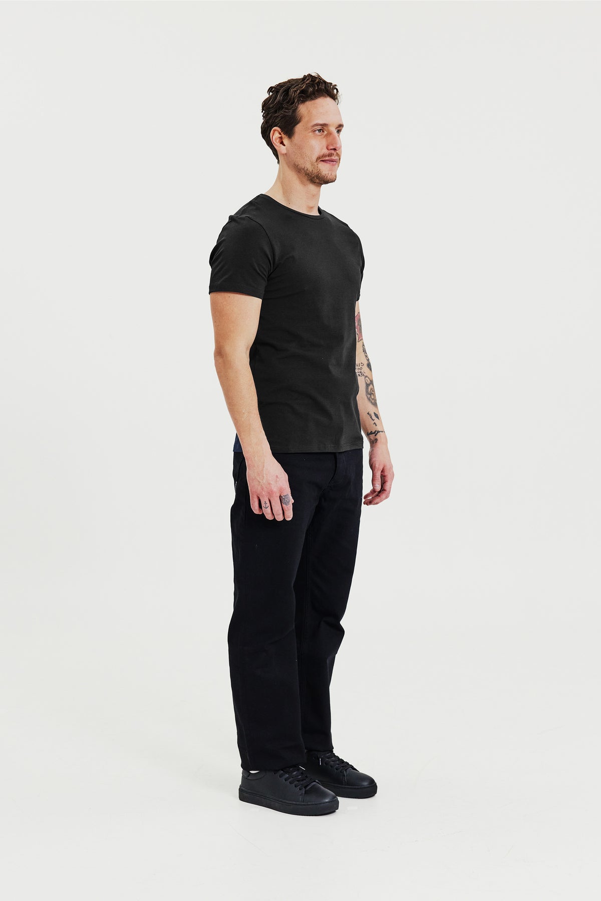 Crew-Neck 2-Pack Black