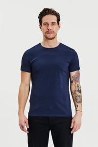 Crew-Neck Slim Dark Navy