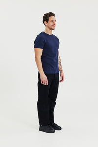 Crew-Neck Slim Dark Navy