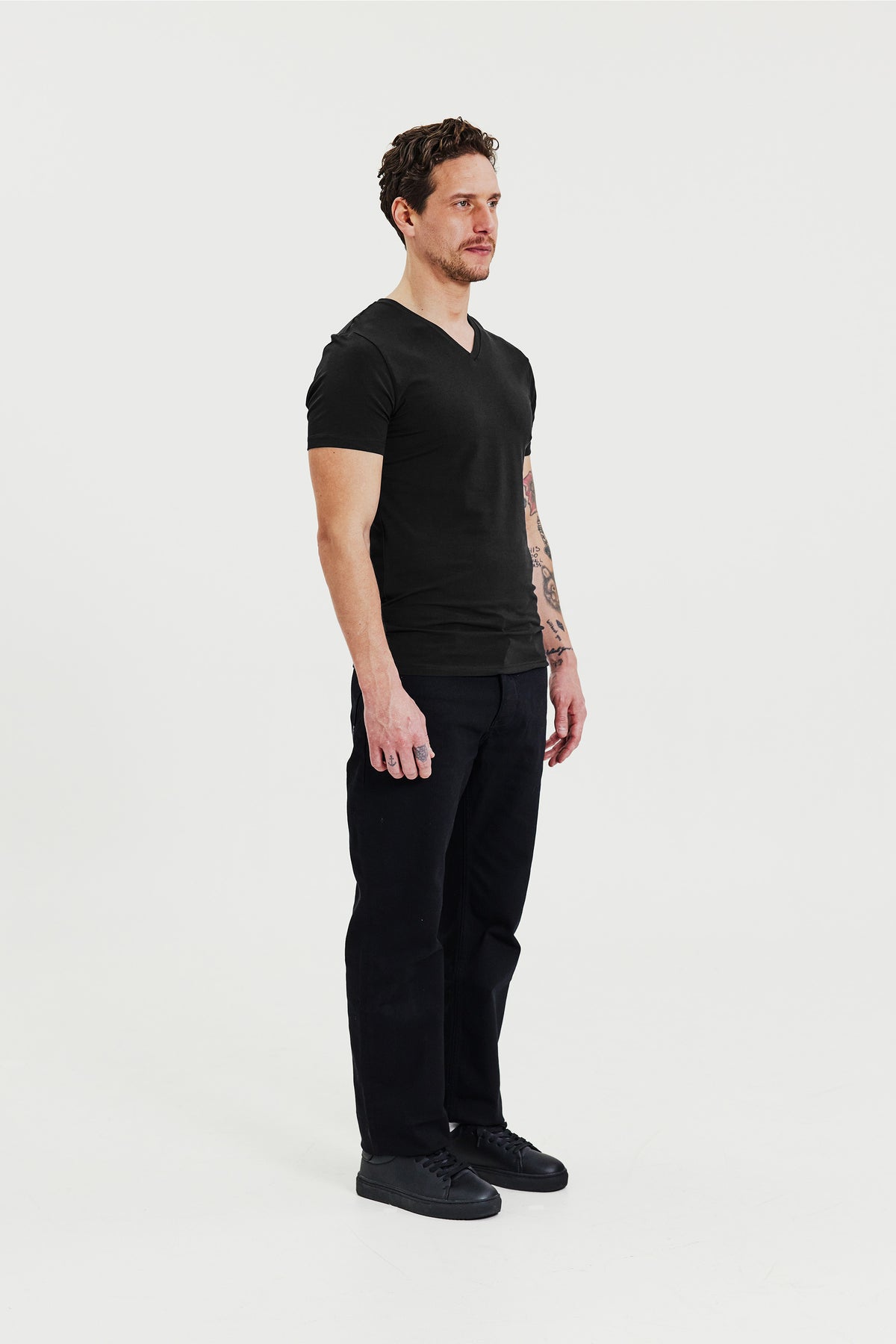 V-Neck 2-Pack Black
