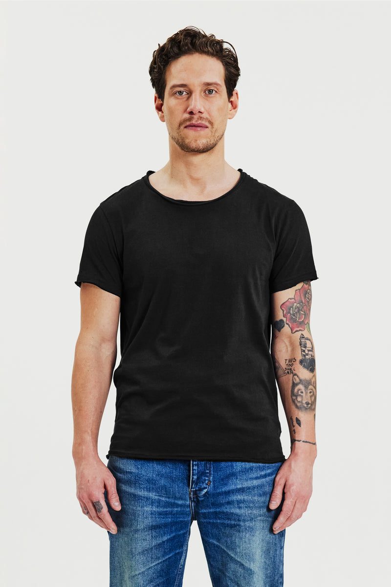 Crew-Neck Relaxed Black