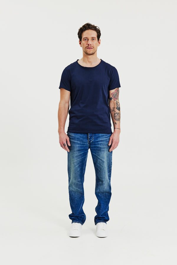 Crew-Neck Relaxed Dark Navy