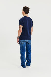 Crew-Neck Relaxed Dark Navy