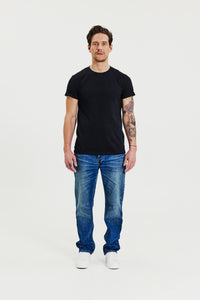 Roll-Up Tee Black