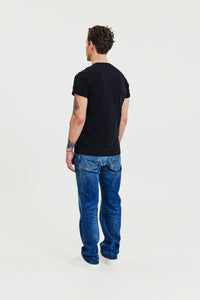 Roll-Up Tee Black