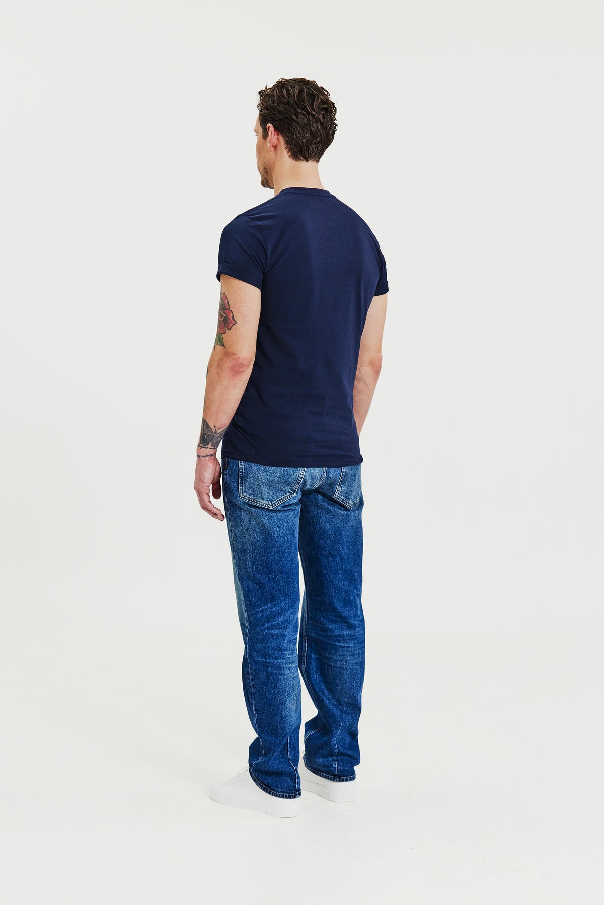 Roll-Up Tee Dark Navy