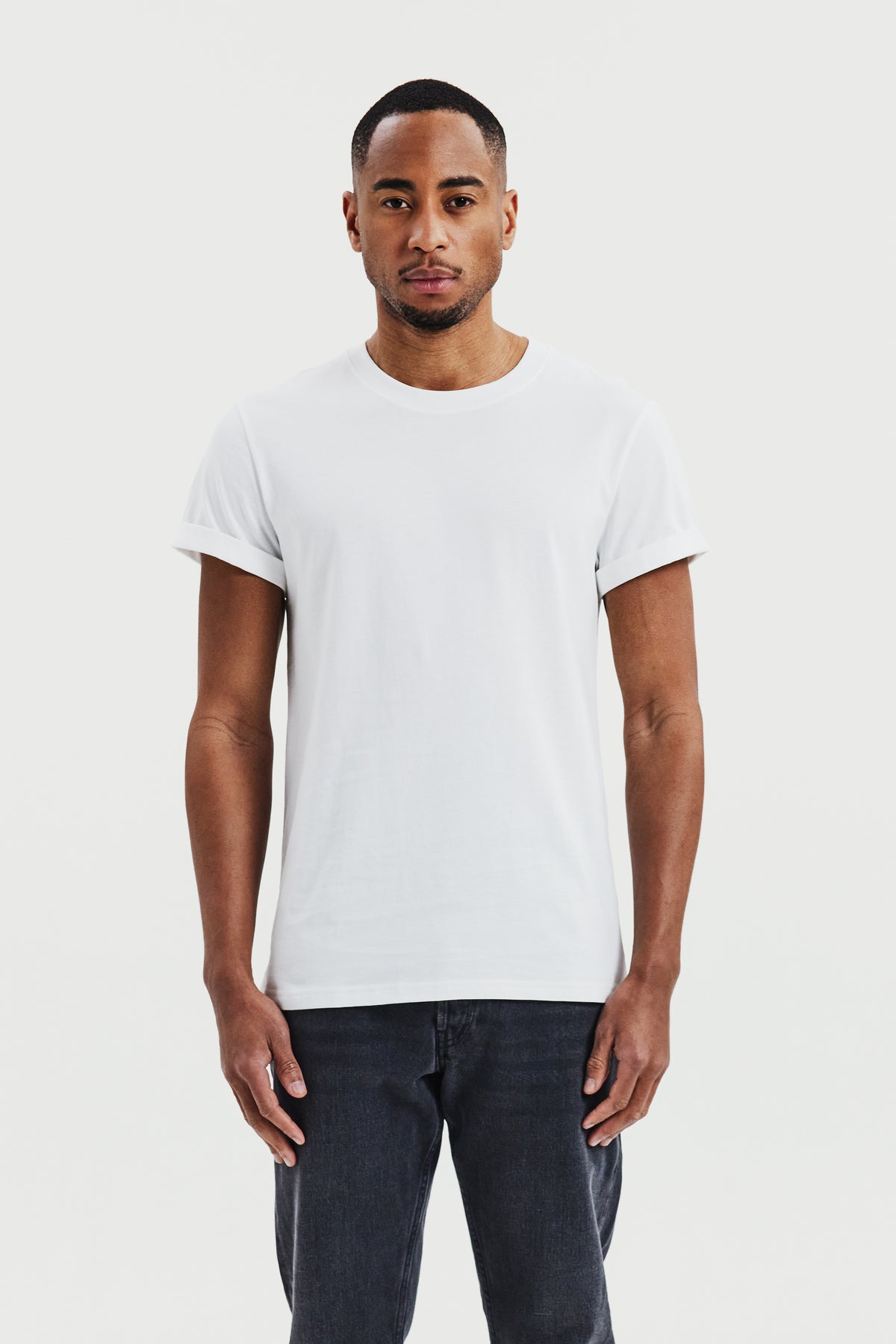 Roll-Up Tee White