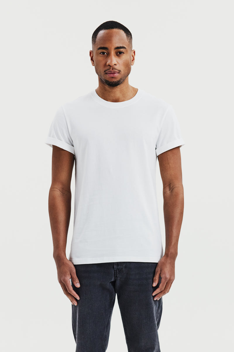 Roll-Up Tee White