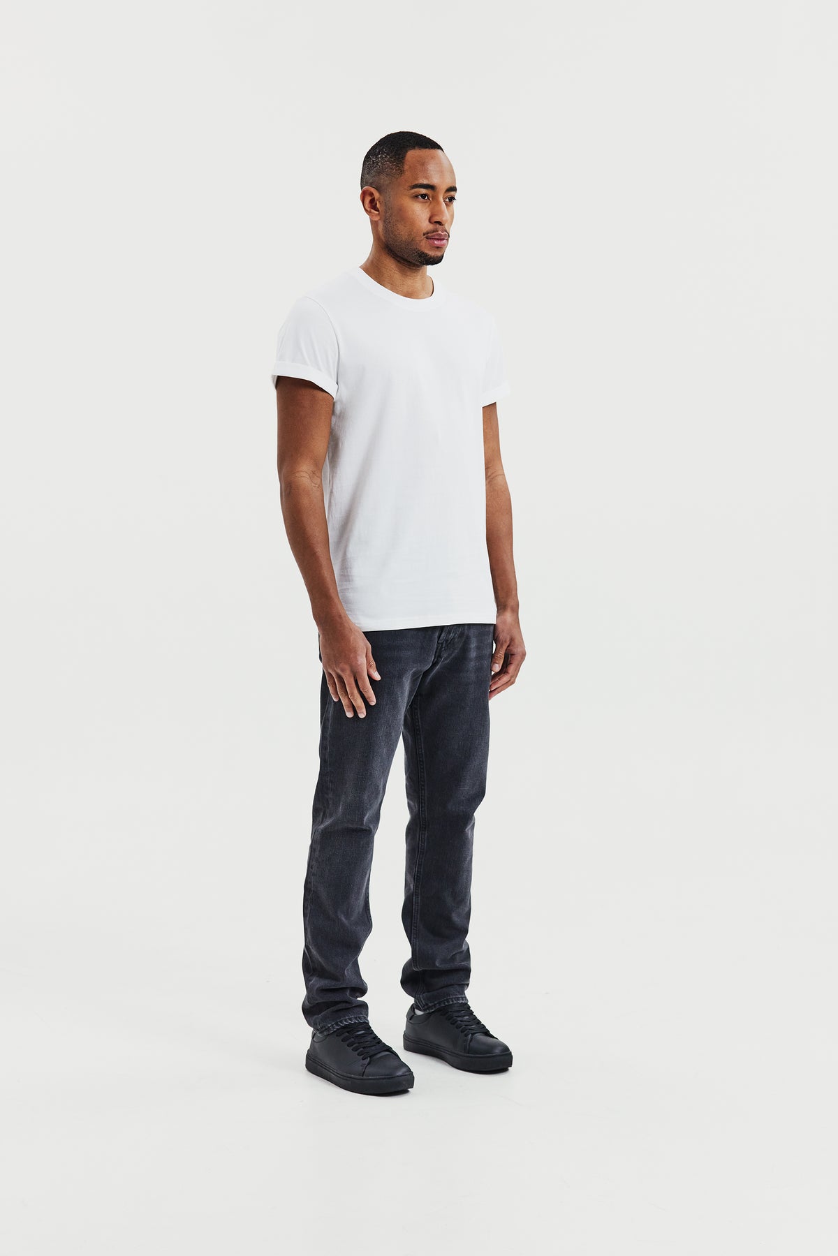 Roll-Up Tee White