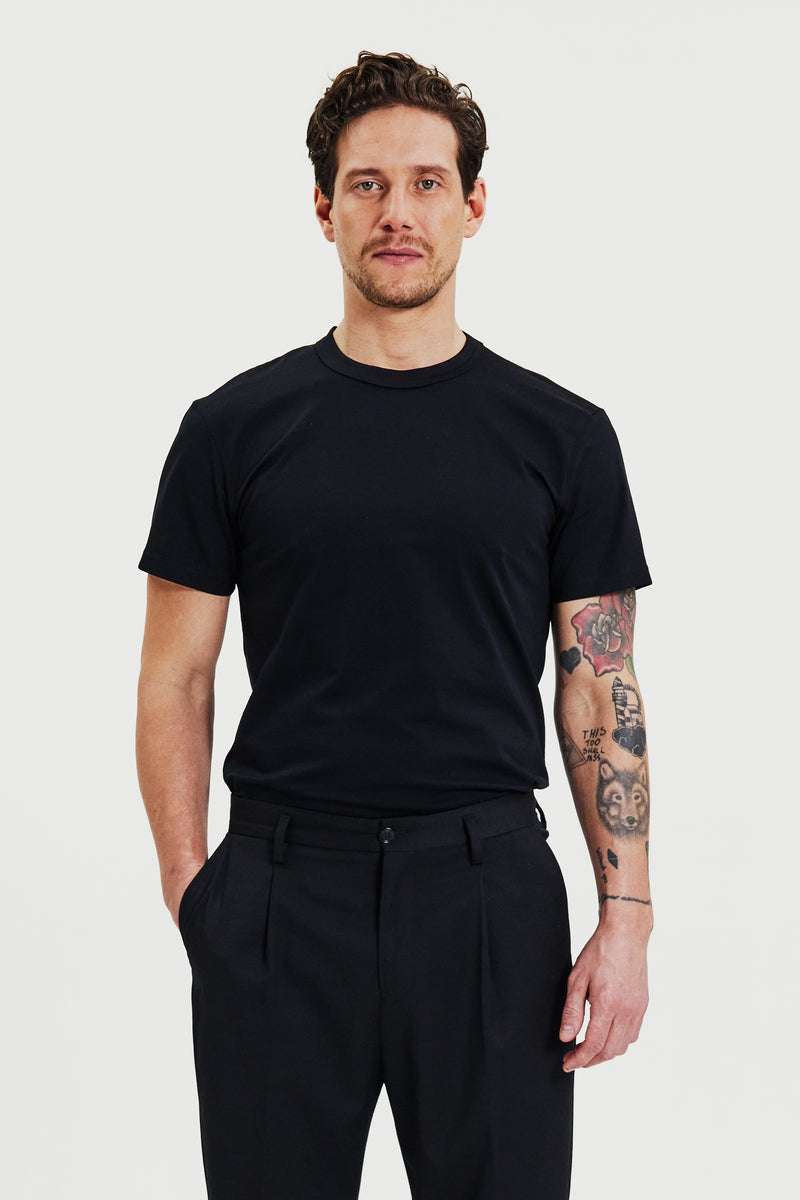 Crew-Neck Pima Black