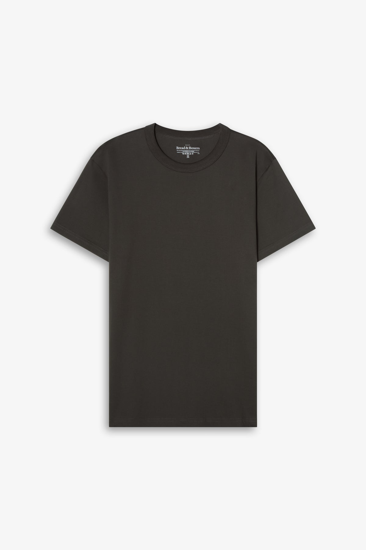 Crew-neck Pima Charcoal