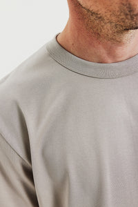 Crew-neck Pima Greige