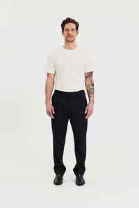 Crew-Neck Pima Ivory