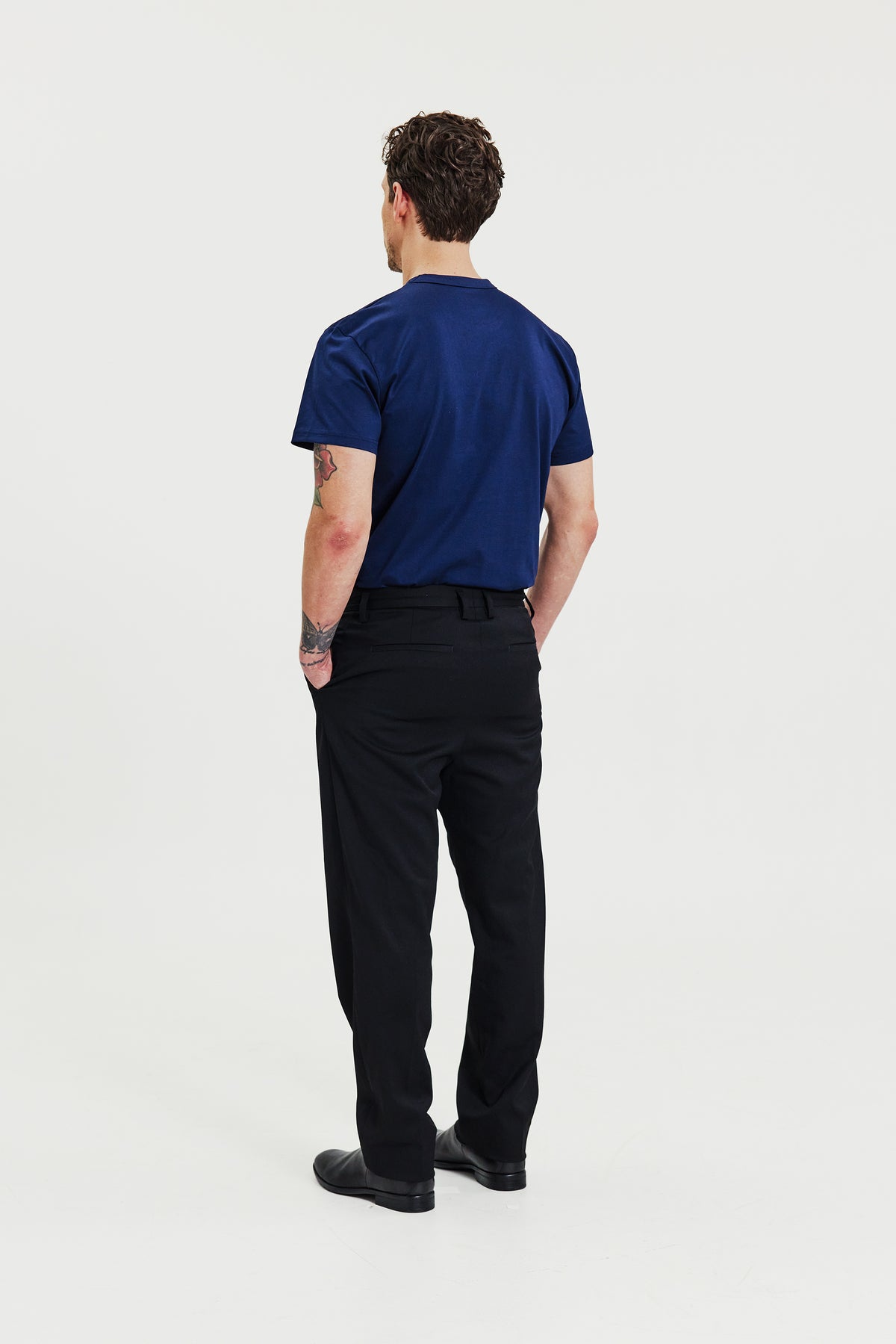 Crew-Neck Pima Navy Blue
