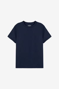 Crew-Neck Pima Navy Blue