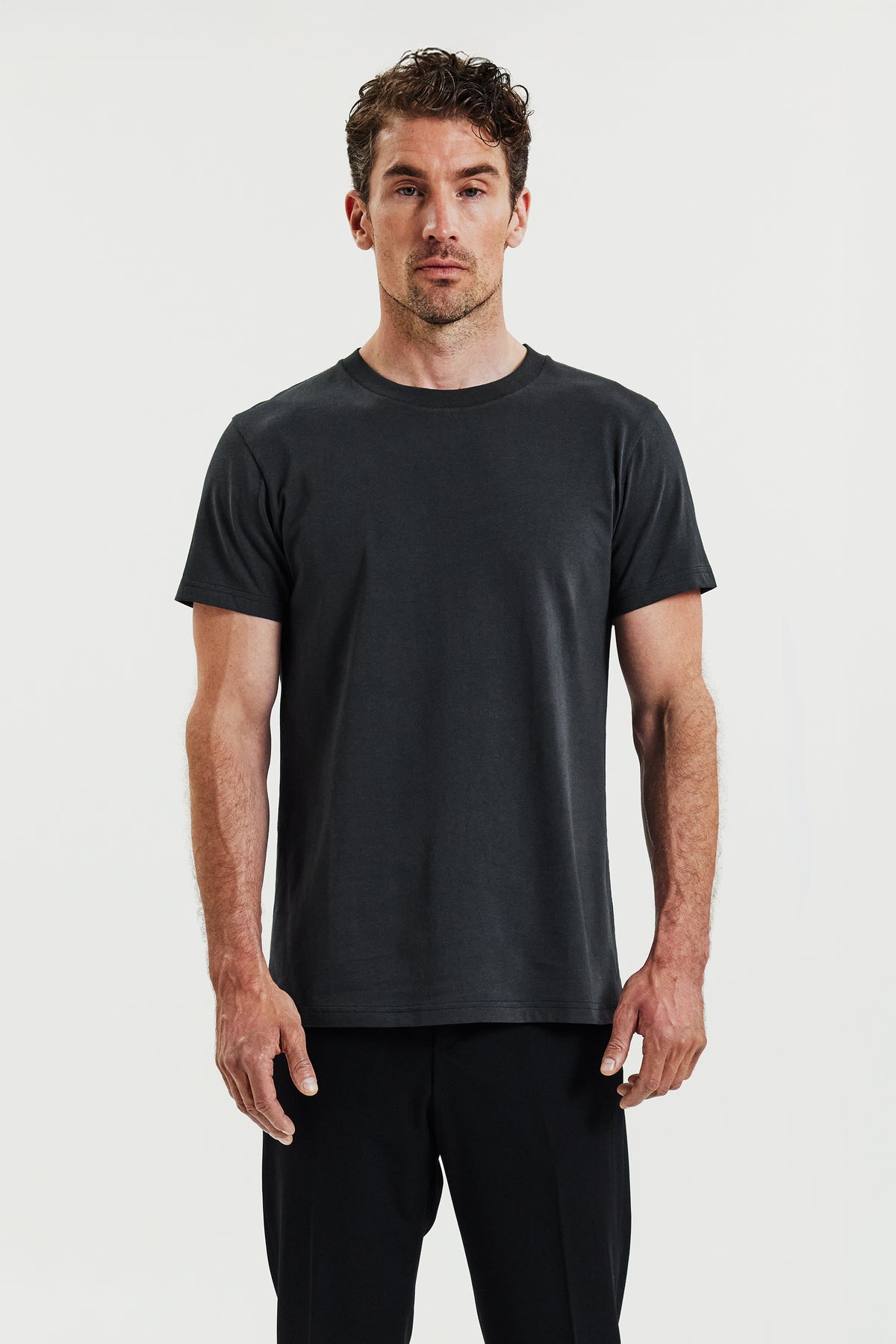 Crew-neck Regular Charcoal
