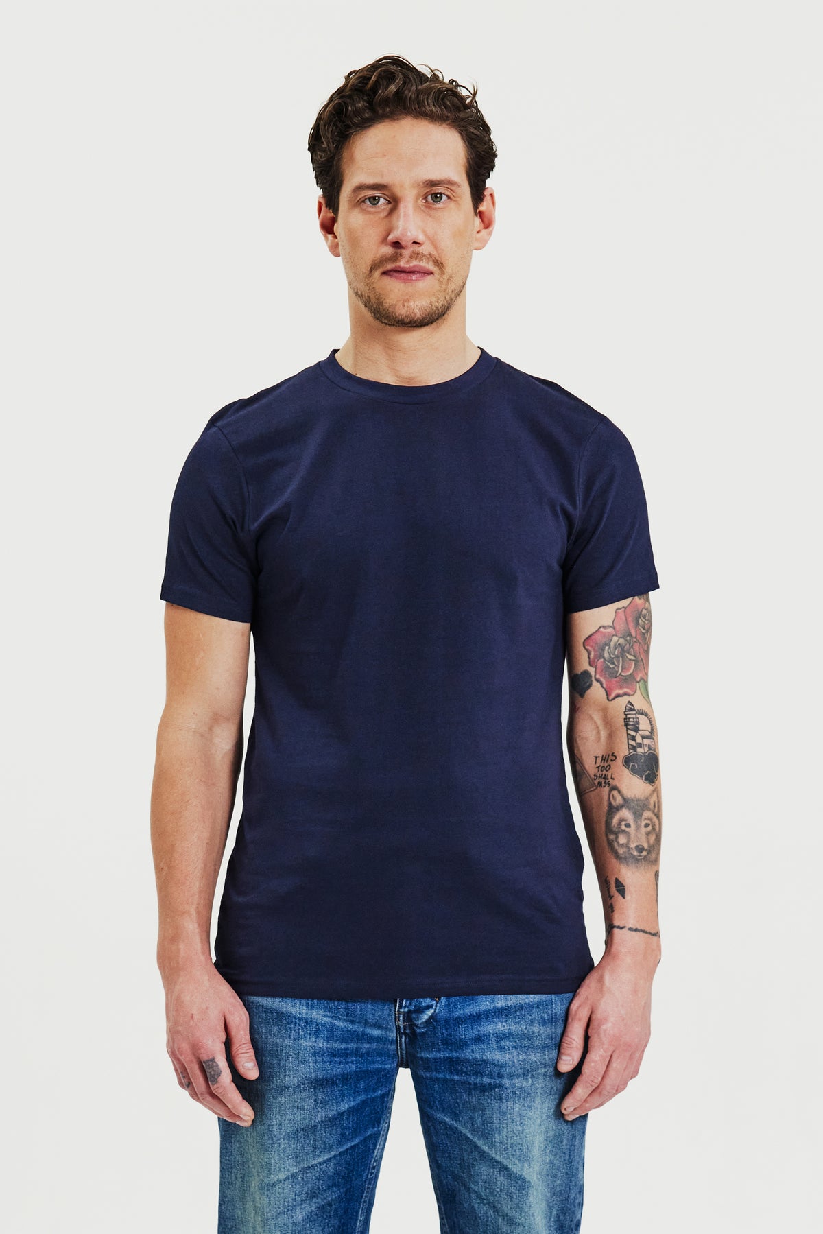 Crew-Neck Regular Dark Navy