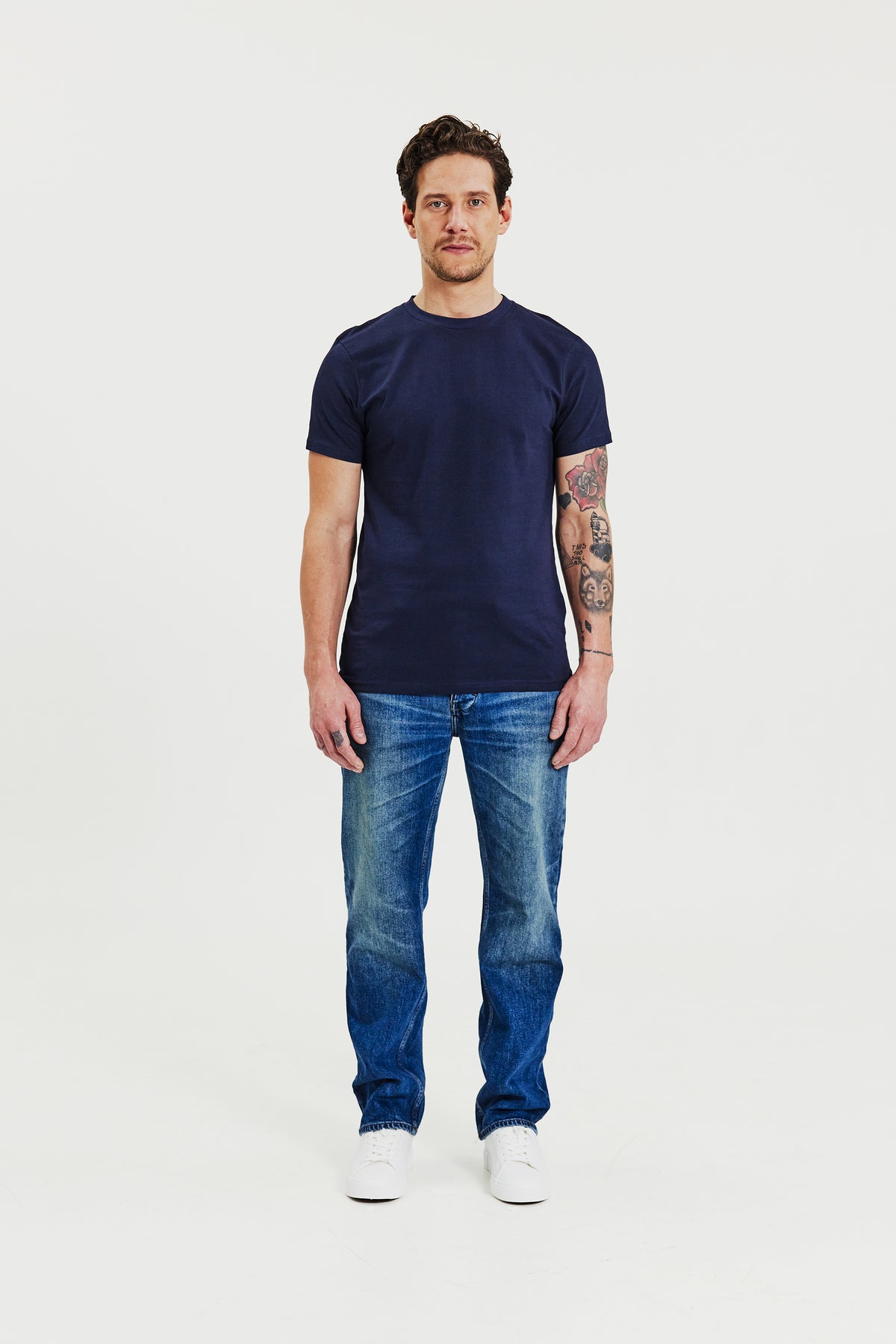 Crew-Neck Regular Dark Navy
