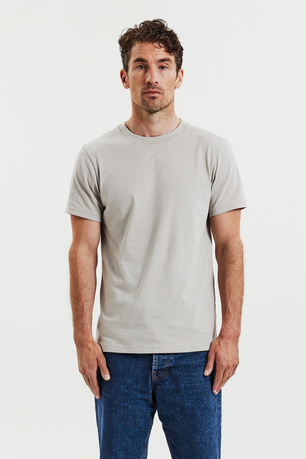 Crew-neck Regular Greige