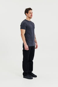 Crew-Neck 2-Pack Dark Grey Melange