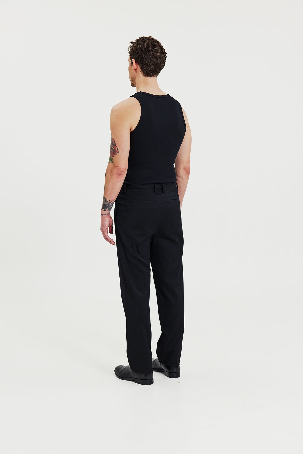 Tank Ribbed 2-Pack Black