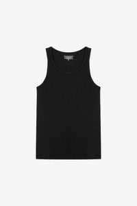 Tank Ribbed 2-Pack Black