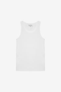 Tank Ribbed 2-Pack White