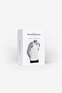 Tank Ribbed 2-Pack White