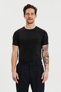 Crew-Neck Tencel Black