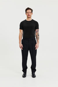 Crew-Neck Tencel Black