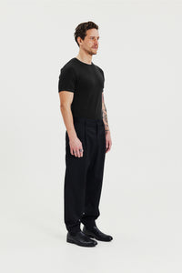 Crew-Neck Tencel Black