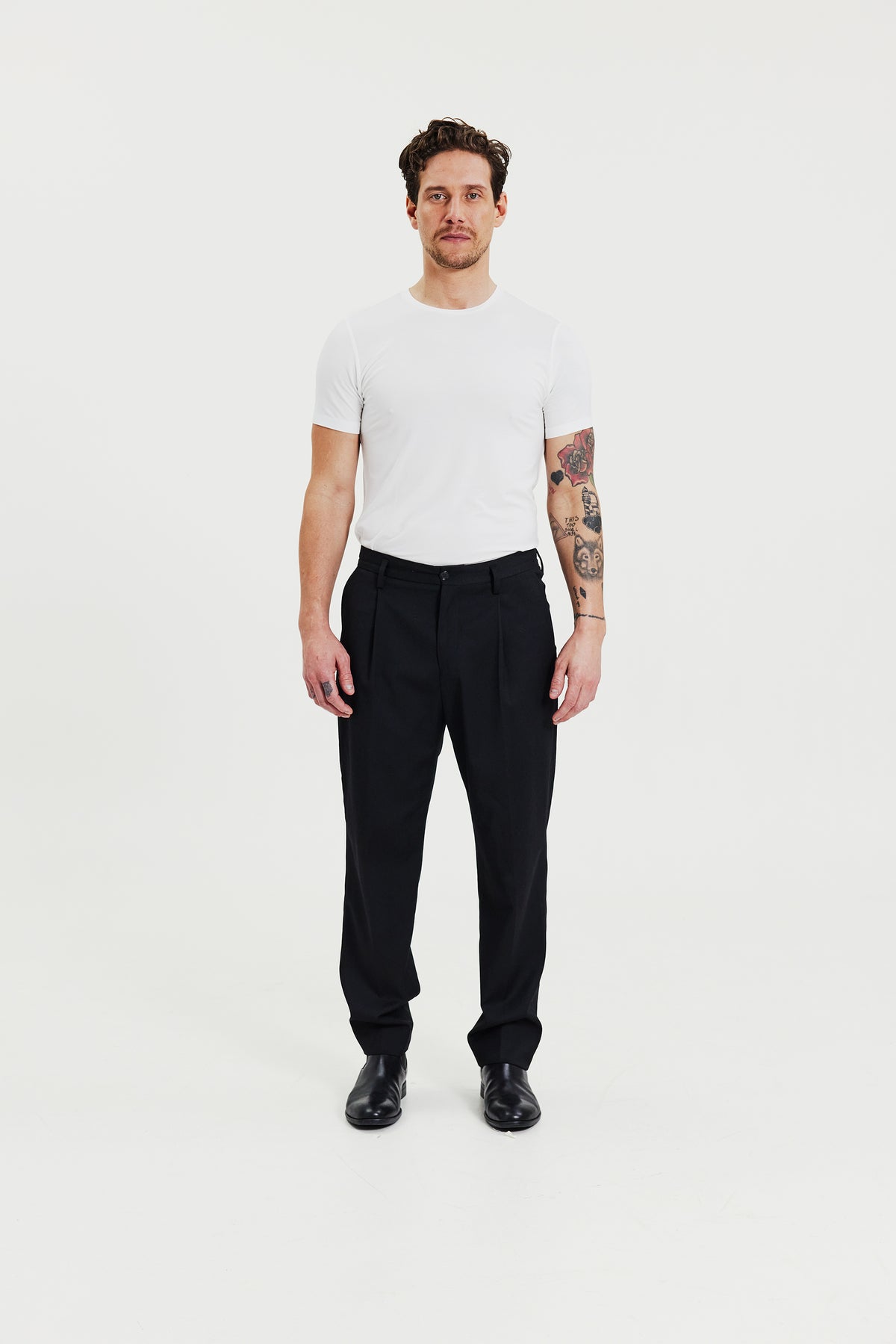 Crew-Neck Tencel White