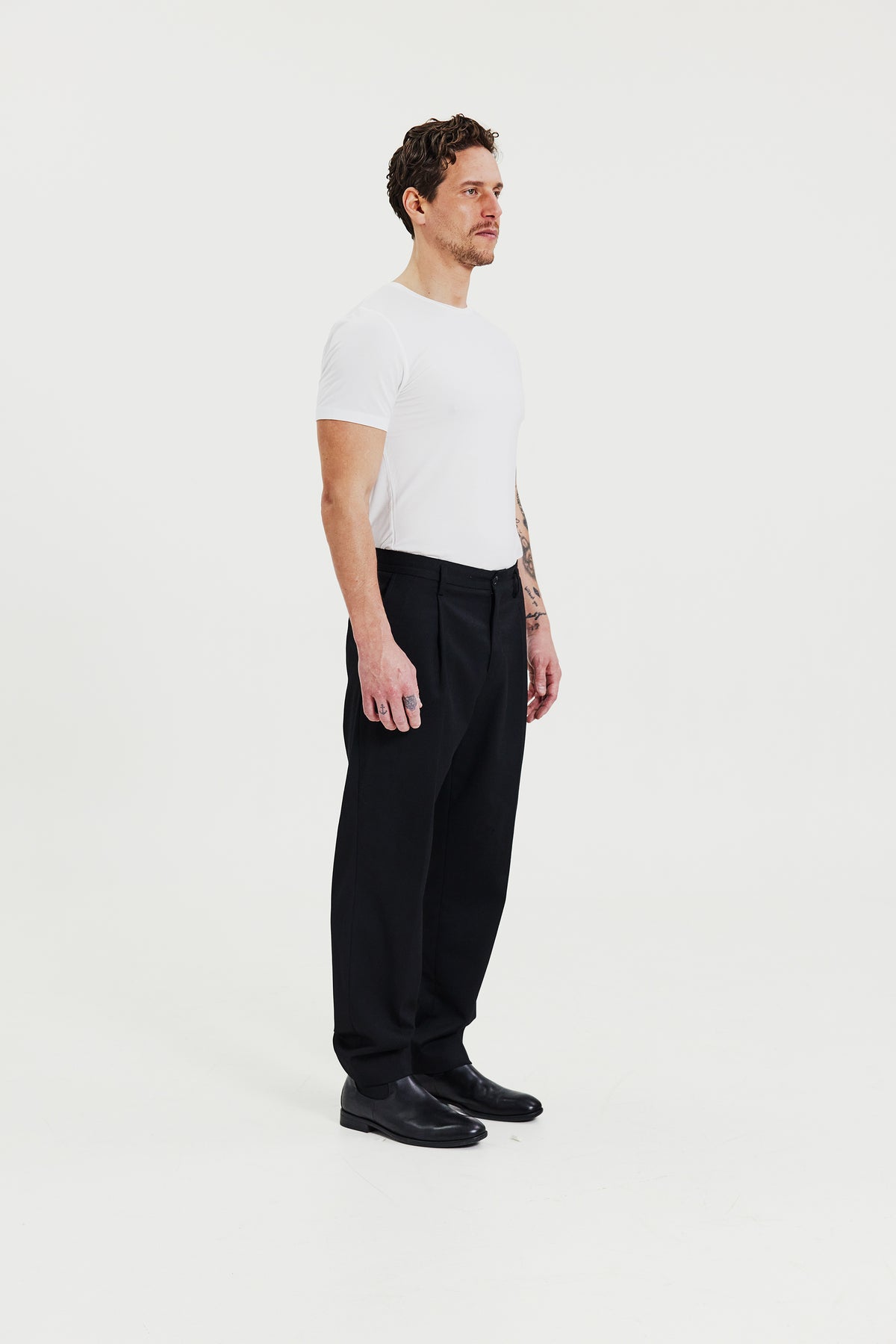 Crew-Neck Tencel White