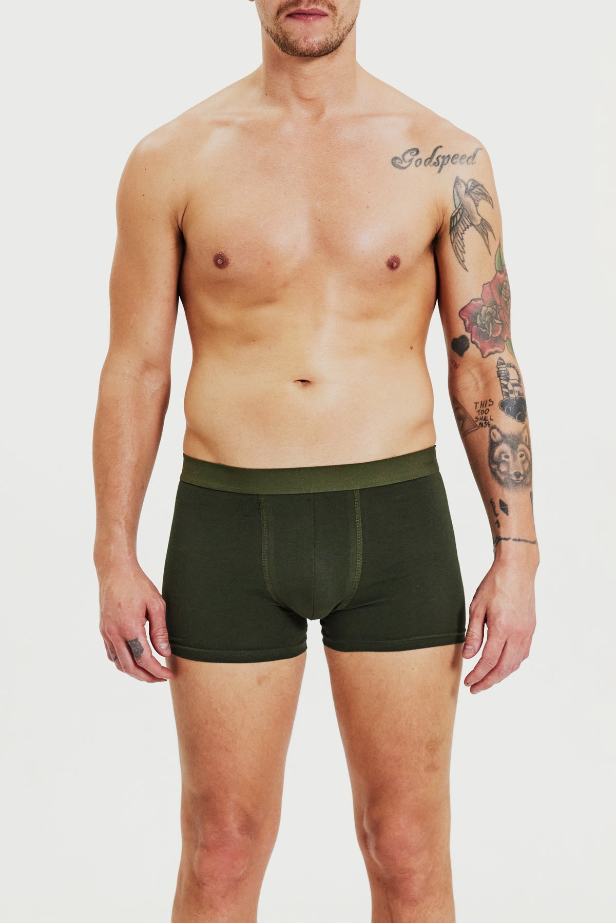 Boxer-Brief 3-Pack Army Green