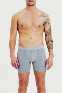 Boxer-Brief Extra Long 3-Pack Grey Melange