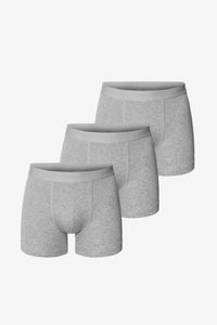 Boxer-Brief Extra Long 3-Pack Grey Melange