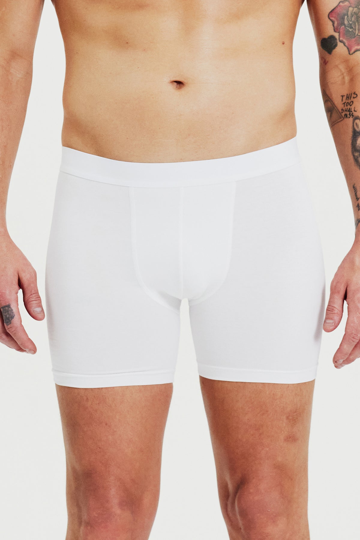 Boxer-Brief Extra Long 3-Pack White