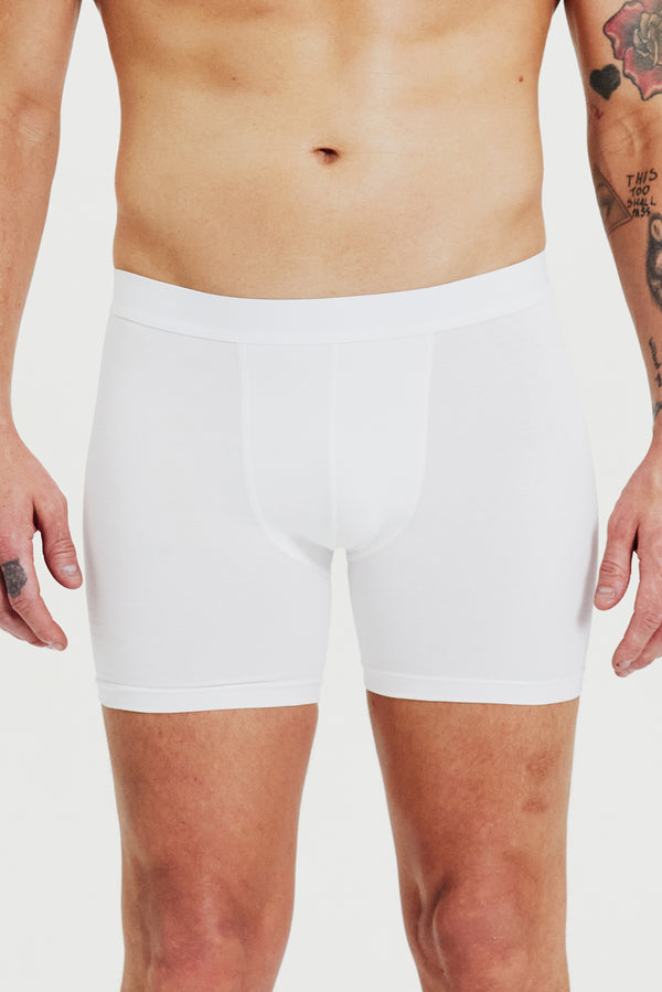Boxer-Brief Extra Long 3-Pack White