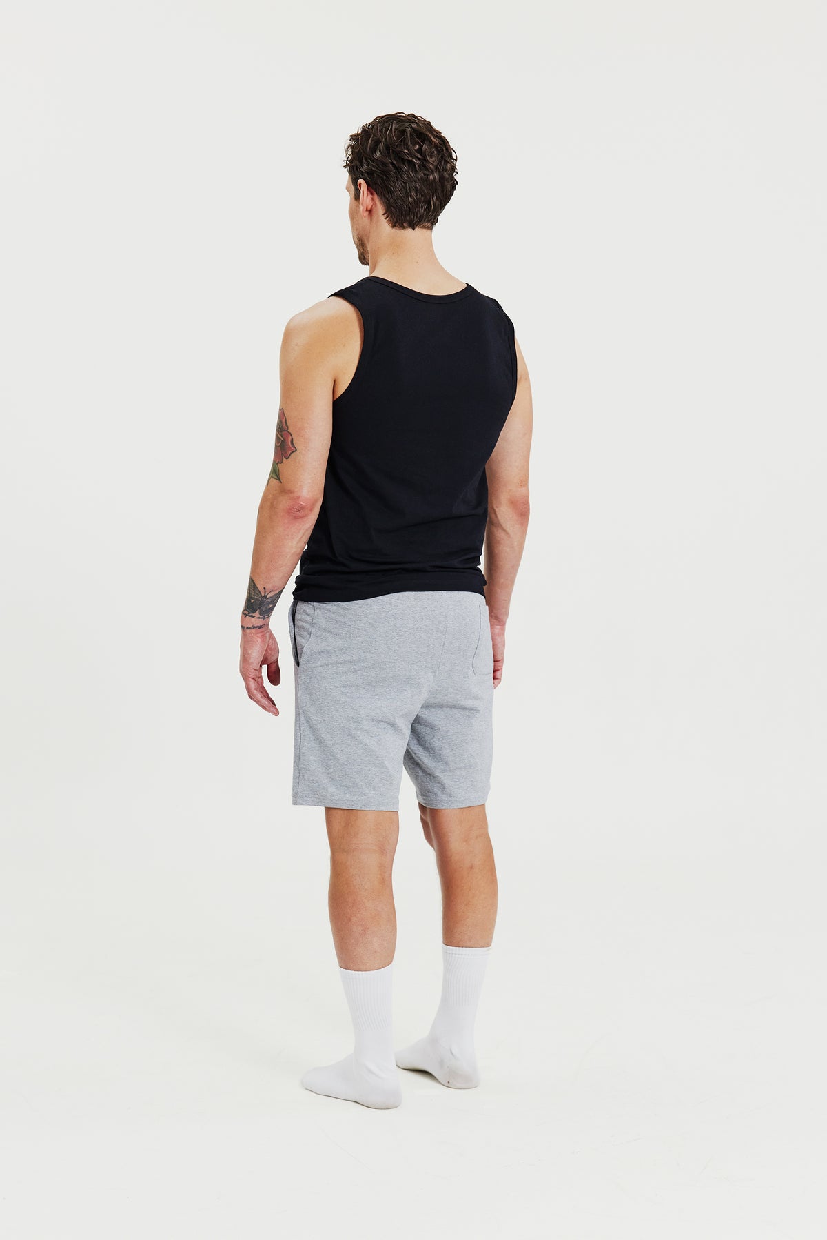 Pyjama Short Grey Melange