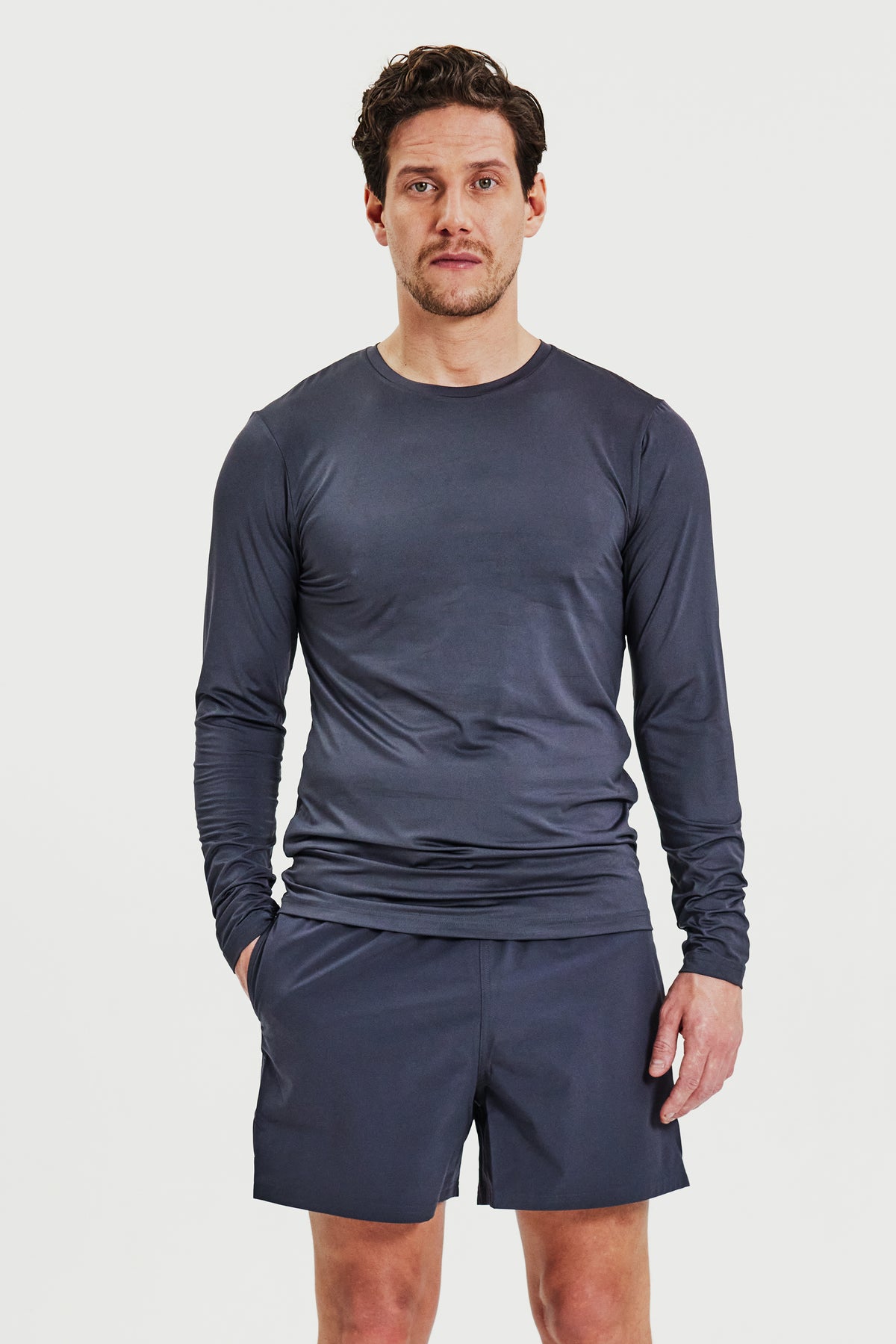 Long Sleeve Active Iron Grey