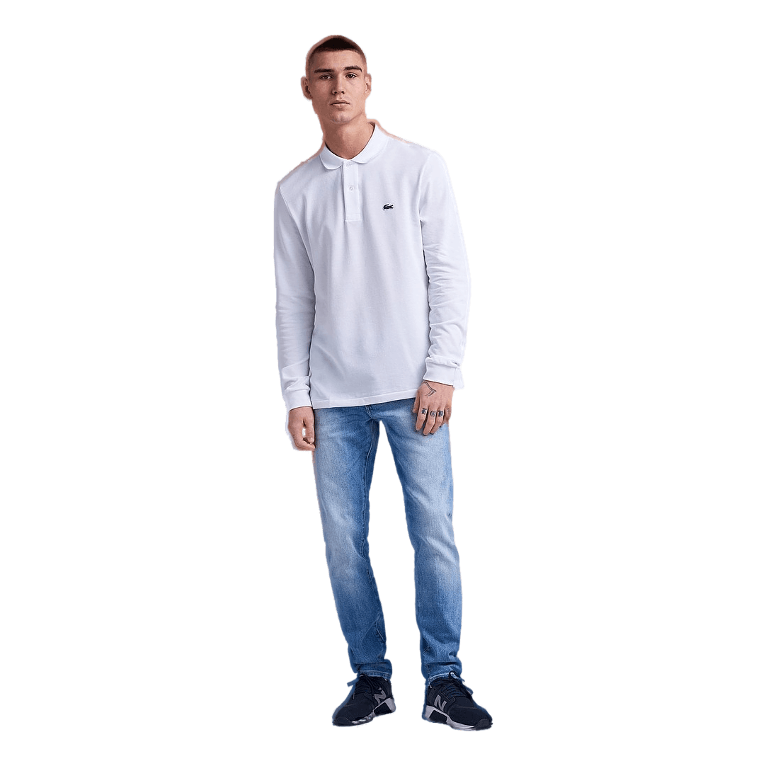 Lacoste long discount sleeve pique polo