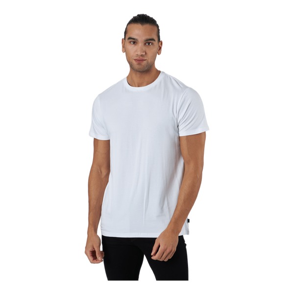 R-neck Tee Bamboo White