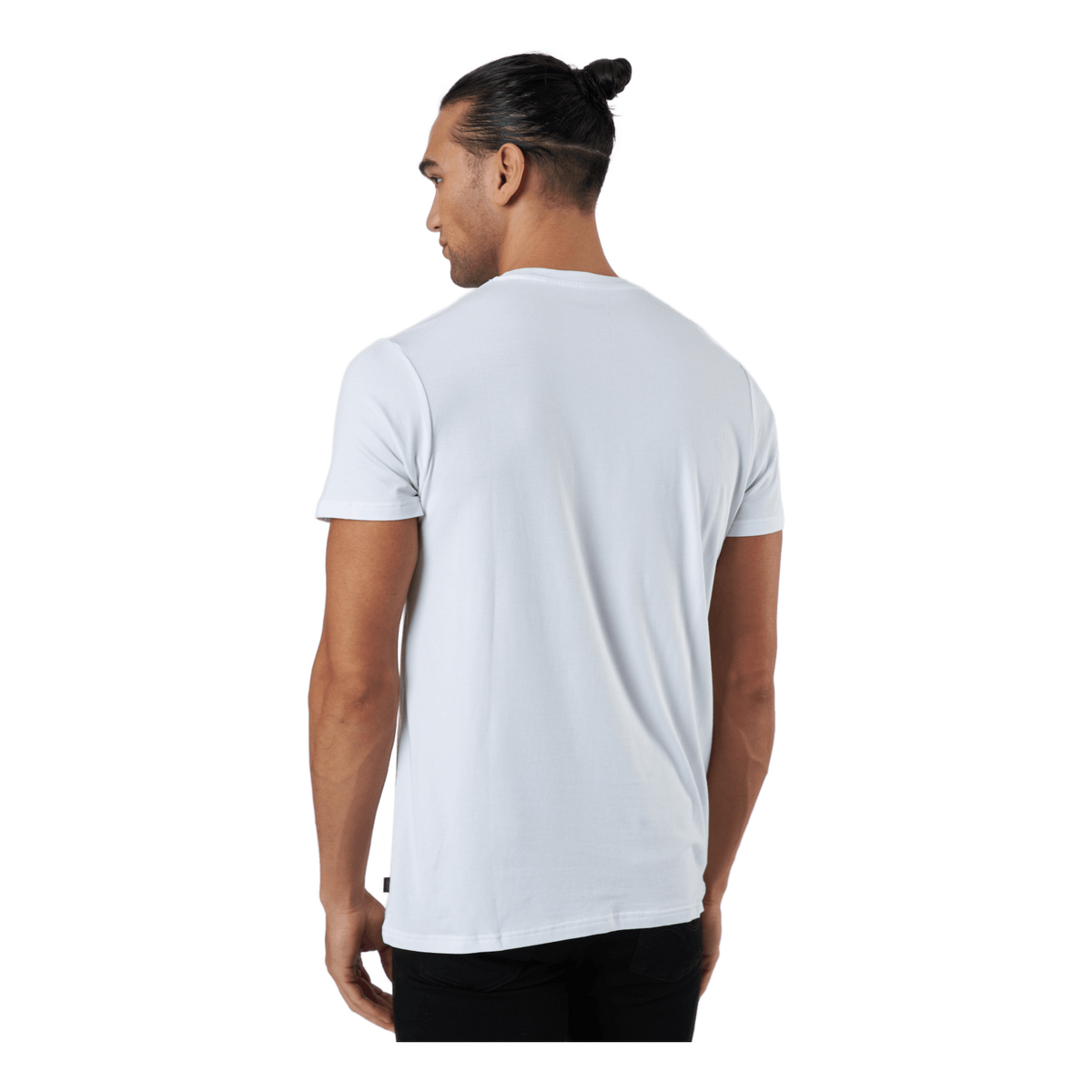 R-neck Tee Bamboo White