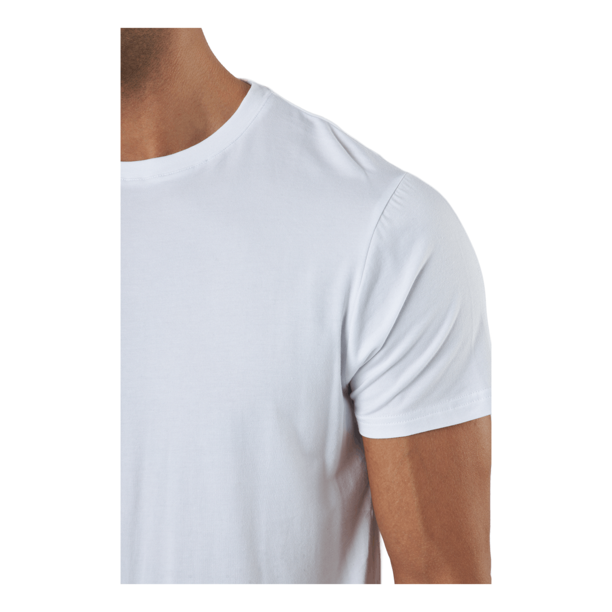 R-neck Tee Bamboo White