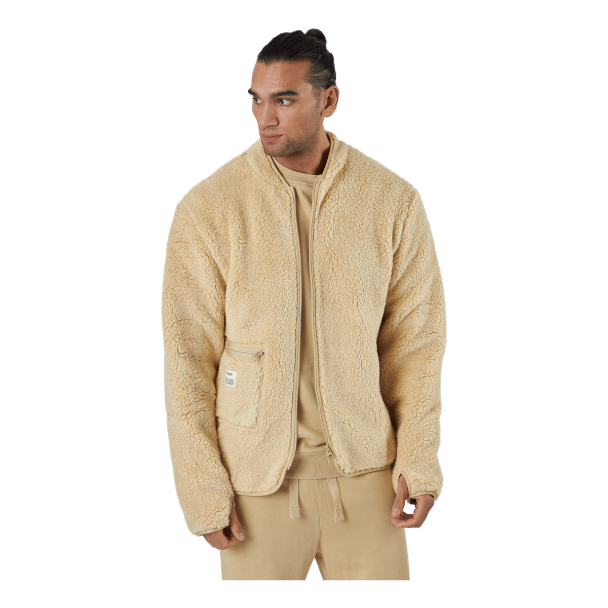 Fleece Jacket Beige