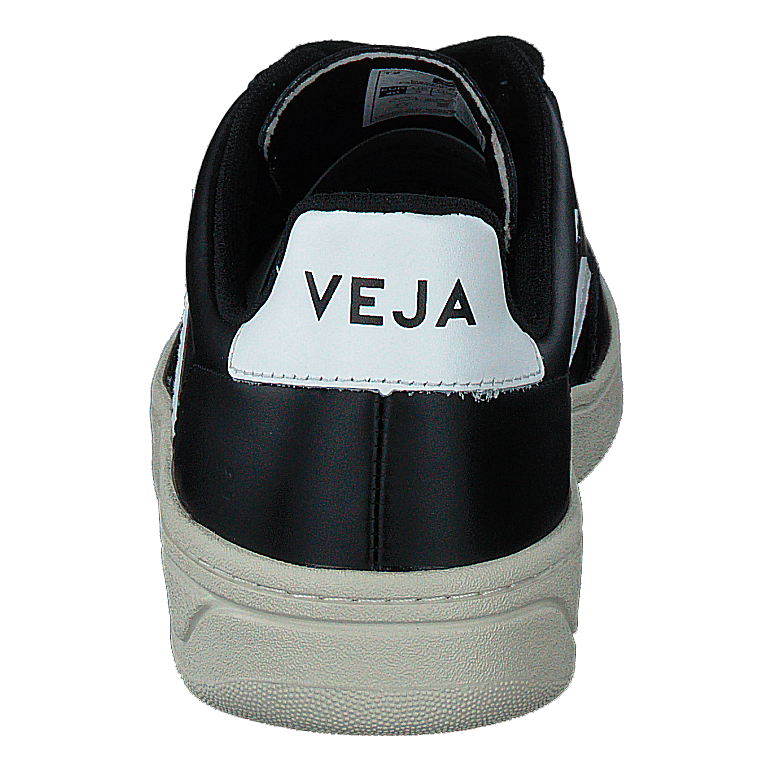 V-12 Leather Black_white Black White