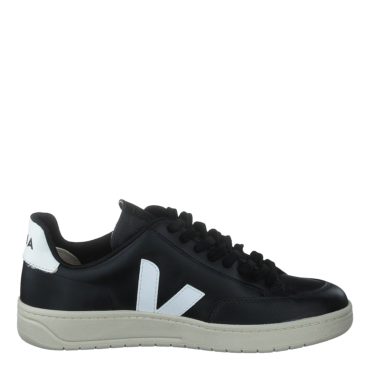 V-12 Leather Black_white Black White