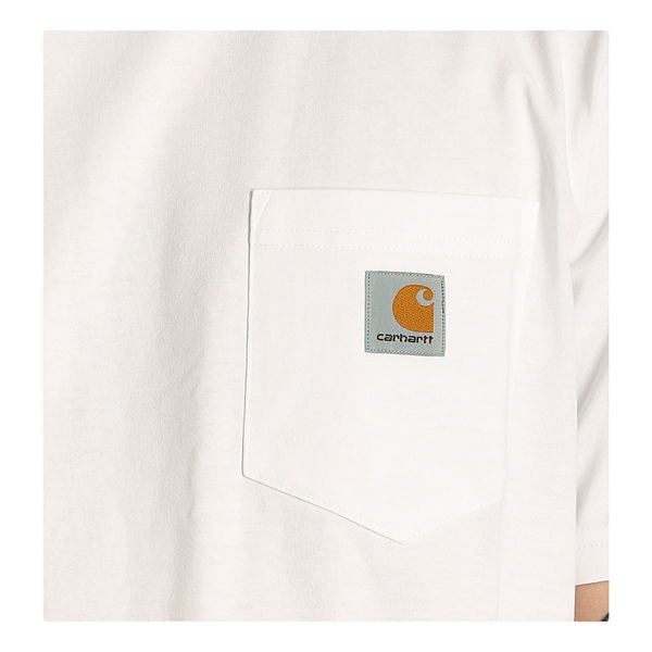 S/s Pocket T-shirt Cotton Sing White
