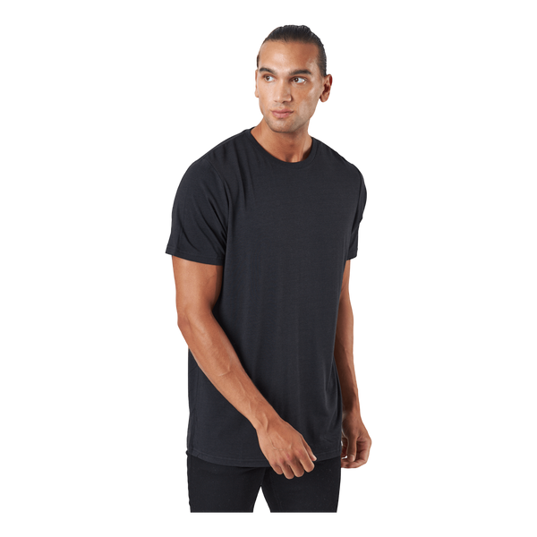 R-neck Tee Bamboo Black